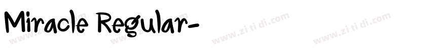 Miracle Regular字体转换